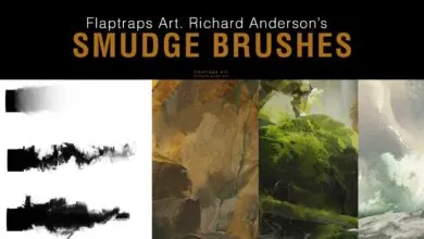 مجموع الفرش كاملة Flaptraps Art Smudge Brushes