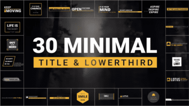 Videohive - 30 Minimal Titles & Lowerthirds - 1829551530