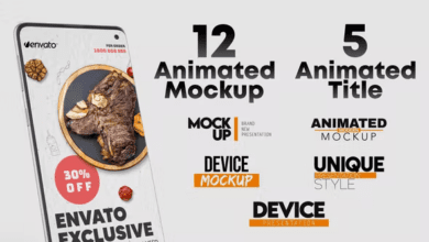 Videohive - Animated Android Phone Mockup and Title Set - 36135842