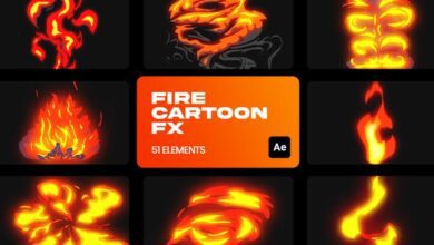 Videohive - Cartoon Fire VFX for After Effects 36191084