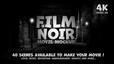 موك اب فيلم ابداعية Videohive - Film Noir - Movie Mockup - 36133271 - Project for After Effects