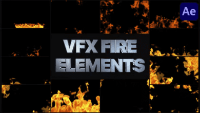 حزمة إطارات النار كاملة Videohive - Fire Frames for After Effects - 36061157