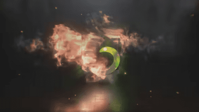شعار النار || Videohive - Fire Logo Reveal - 36216876