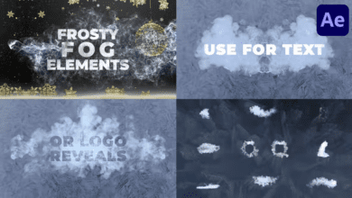 عناصر ضباب فاترة Videohive - Frosty Fog Elements for After Effects - 36021291