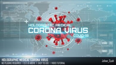 Videohive - Holographic Medical Corona Virus 27809620