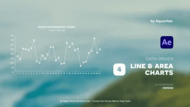 Videohive - Simple Line & Area Charts - 36135456