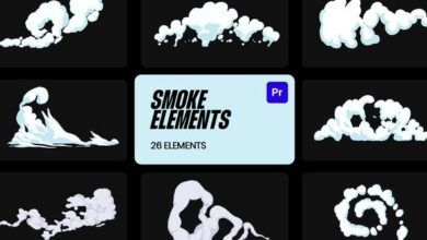 عناصر الدخان (بريمير برو) Videohive - Smoke Cartoon VFX for Premiere Pro - 36267005