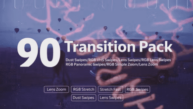 حزمة 90 انتقال/تنقل الجديدة كاملة Videohive - Transition Pack - 35996282 - Project for After Effects