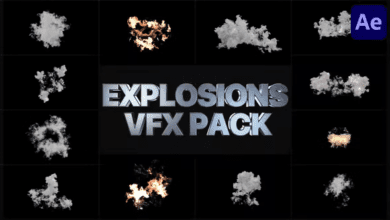 حزمة الانفجارات Videohive - VFX Explosions for After Effects - 36064559 - Project for After Effects