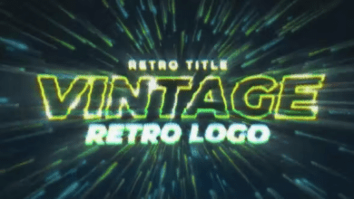 Videohive - Vintage Video Game Title & Logo - 36364386