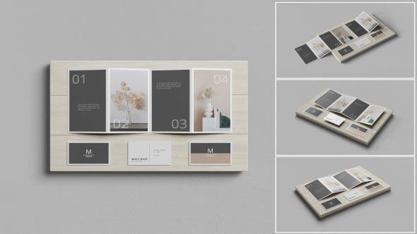 4 Fold Brochure / Card Mockup - 7048119