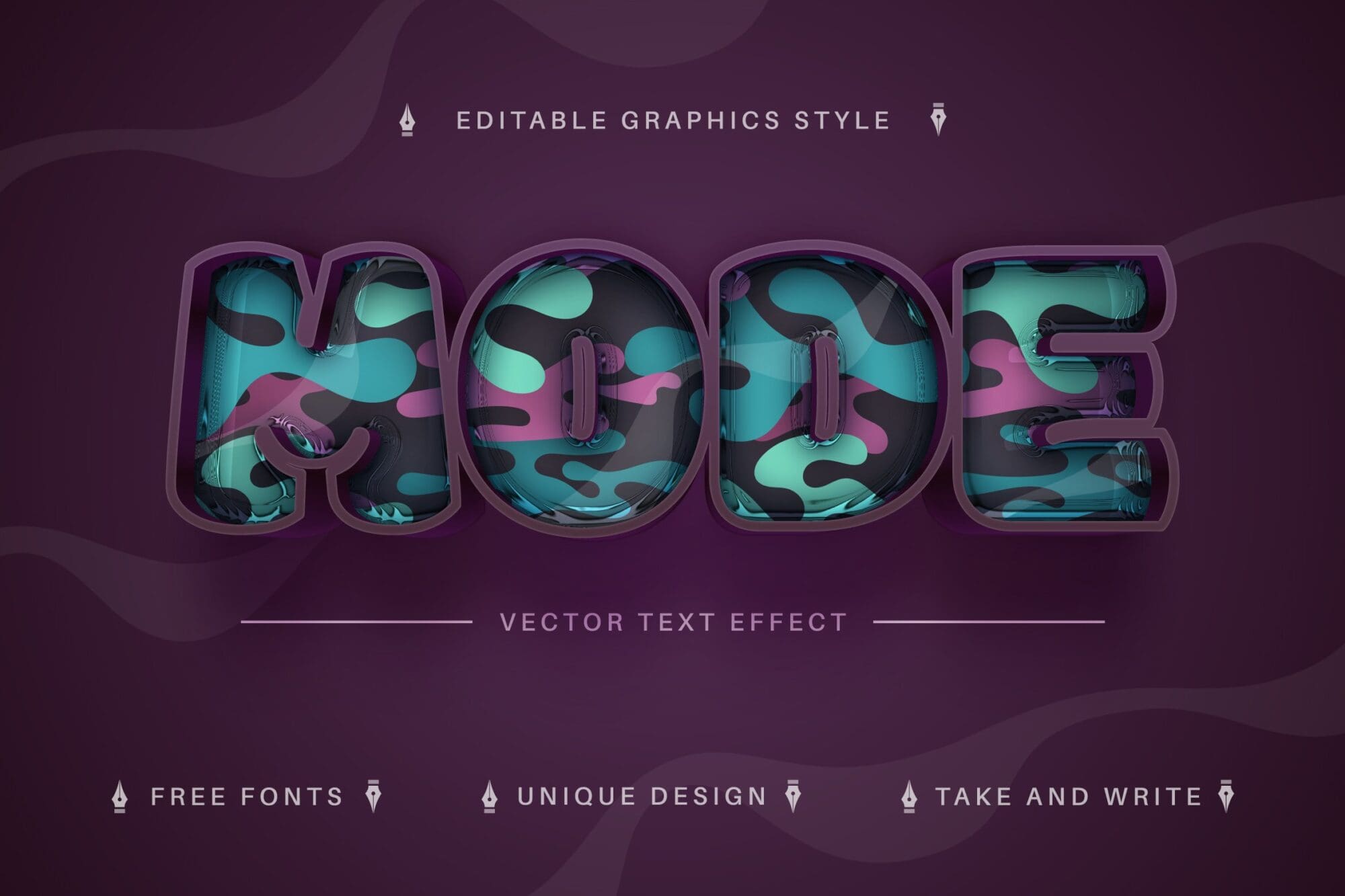 CreativeMarket - Mode - Editable Text Effect, Font Style 7050851