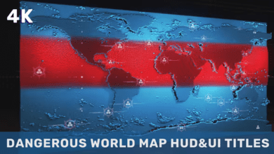 Videohive - Dangerous World Map HUD UI Titles - 36454994