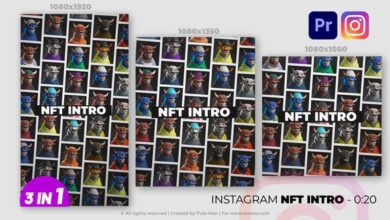 بريمير برو Videohive - Instagram NFT Intro MOGRT - 36441050