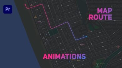 Videohive - Map Route Animations - 36643195