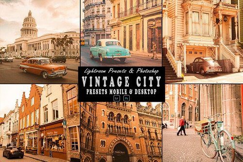 Vintage City Action Photoshop Lightrom Presets