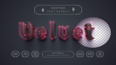 Velvet - Editable Text Effect - 7136654