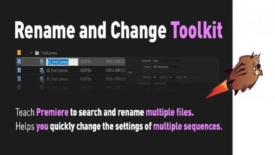 جديد للبريمير AEScripts Rename and Change Toolkit v1.0.4 for Premiere