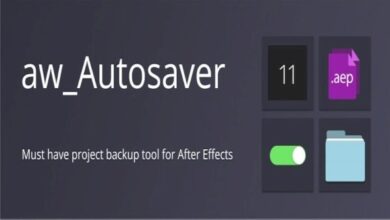 جديد AEScripts aw-Autosaver V2 v2.1.1 for After Effects