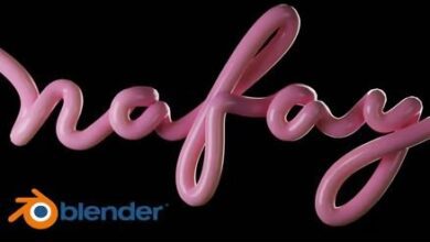 Blender 3D: Easy 3D Cursive Type