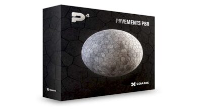 CGAxis Physical 4 Pavements PBR Textures 1