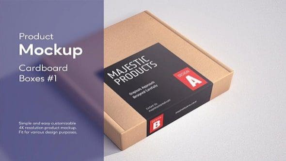 Cardboard Boxes #1 Product Mockup