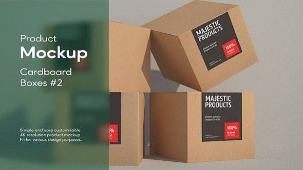 Cardboard Boxes #2 Product Mockup