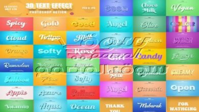 Editable 3D Text Effects Pack - 37062114