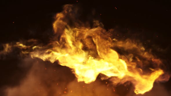 Fire Burning Logo Reveal 36874801