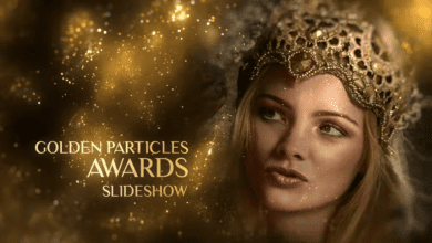 Videohive - Golden Particles Awards Slideshow - 37183864