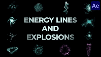 Videohive - Energy Lines And Explosions for After Effects