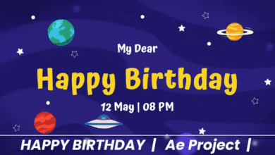 Videohive - Happy Birthday Cosmic - 37264831