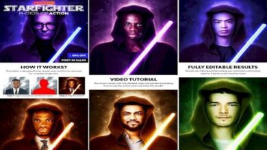 Starfighter Photoshop Action - 36946770