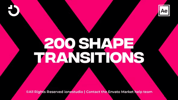 Videohive 200 Shape Transitions 36929854