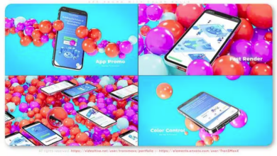 Videohive - App Promo With Color Balls - 37063612