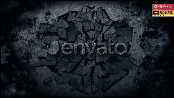 Videohive Breaking a Stone Wall Rock Logo 24477896 Project for After Effects