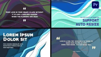 Videohive - Colorful Wave-like Slides: Quote titles [Premiere Pro] - 37304812