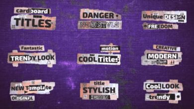 Videohive - Dynamic Cardboard Titles - 37245917 بريمير برو