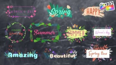 Videohive - Flower Titles for FCPX - 36889579
