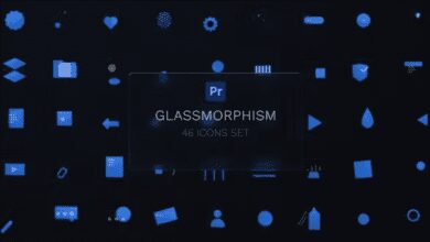 Videohive - Glass Icons Pack For Premiere Pro - 37028766 (بريمير برو)