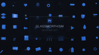 Videohive - Glass Icons Pack For Premiere Pro - 37028766 (بريمير برو)