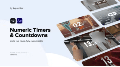 Videohive - Numeric Timers & Countdowns - 37263539 - Project for After Effects