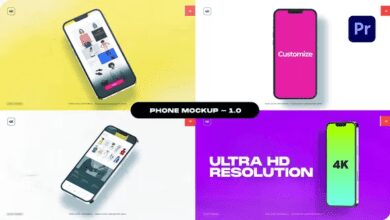 Videohive - Phone Mockup - Package 01 - For Premiere Pro - 37270277