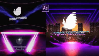 Videohive - Retro Synthwave Logo Pack - 37104745