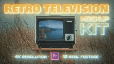 Videohive - Retro TV Mockup Kit - 37302202 للبريمير