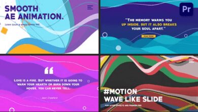 Videohive - Wave-like Slides: Quote titles [Premiere Pro] - 37304786 بريمير