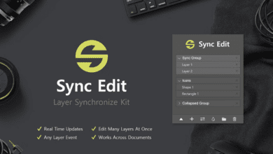 ملحق الفوتوشوب Sync Edit - Layer Synchronize Kit