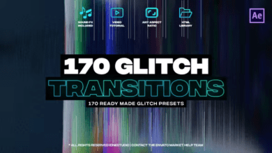 جديد 170 تنقل Videohive - 170 Glitch Transitions - 37251245