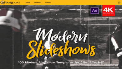 Busyboxx V07 Modern Slideshow - 100 Templates for After Effects كل قوالب الافترافكت محدثة