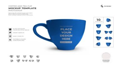 Coffee and Tea Cup Mockup Template Set - 1926155